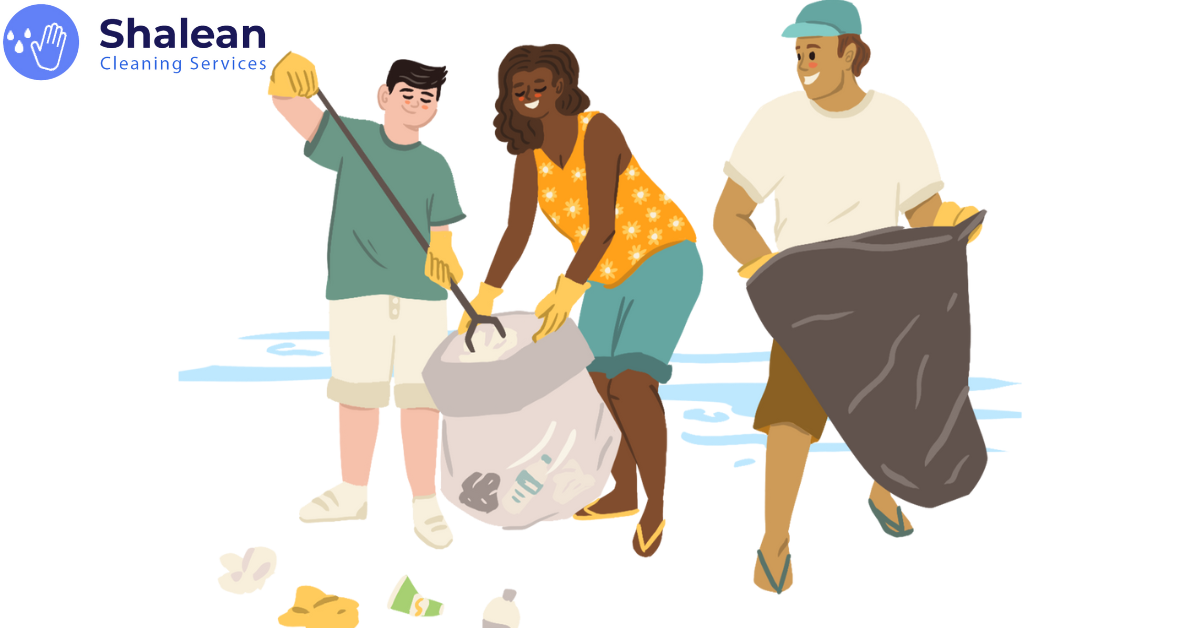 family cleaning time